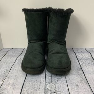 UGG Australia black bow tie boots